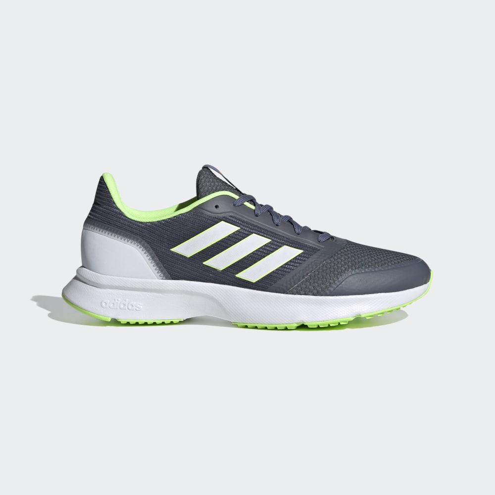 Adidas Men's Nova Flow Running Shoes Grey/White/Green Ireland EH1856